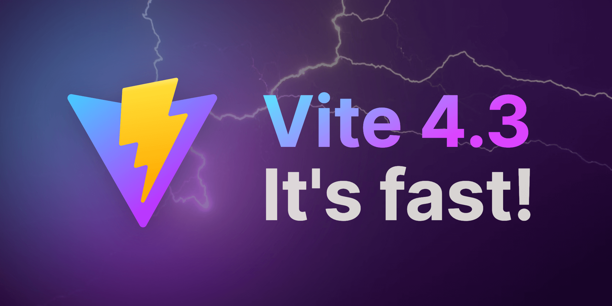 The release of Vite's newest version, Vite 4.3,